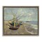 Stupell Industries Classic Fishing Boats on Beach Framed Floater Canvas Wall Art Design by one1000paintings
